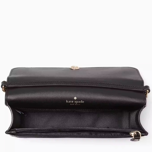 Kate Spade Madison Willow Small Flap Crossbody Black NWT - Picture 5 of 17